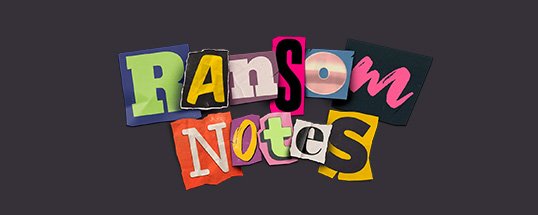 Ransom Notes Cover