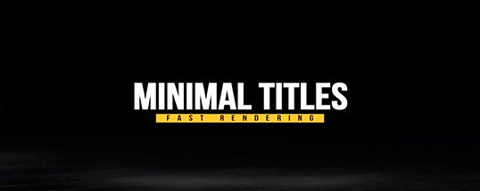 Minimal Titles Pack Cover