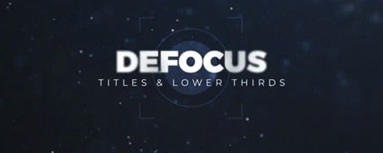 LenoFX Defocus Titles & Lower Thirds Cover