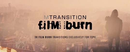 motionVFX mTransition Film Burn Cover