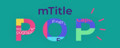 motionVFX mTitle POP Icon