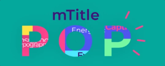 motionVFX mTitle POP Cover