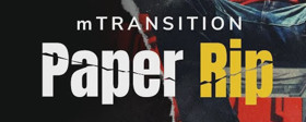 motionVFX mTransition Paper Rip Icon