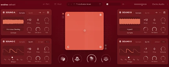 Excite Audio Evolve Velvet Cover