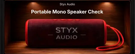 Styx Audio Portable Mono Speaker Check Cover