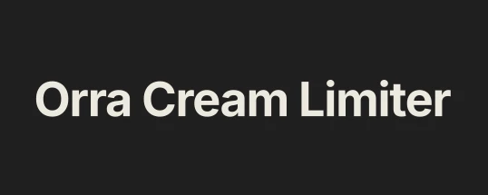 Orra Audio Orra Cream Limiter Cover