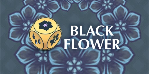 Black Flower Cover